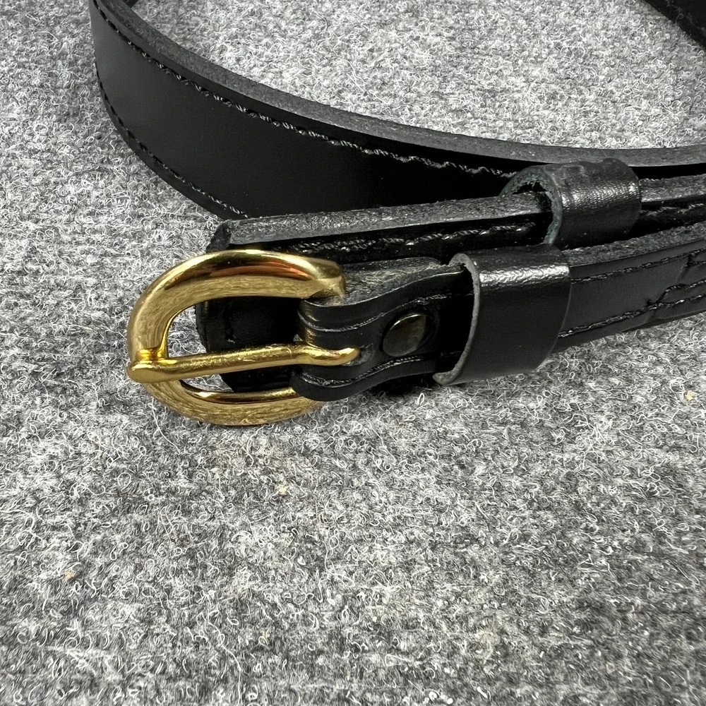 Jay-Pee Belt Mens Size 36 Black Top Grain Bridle Cowhide Police Security